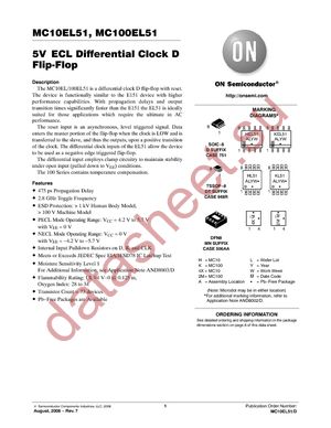 MC100EL51D datasheet  